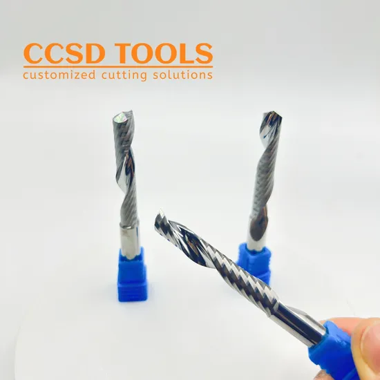1 Flute Acrylic End Mill Carbide Mill for Aluminium and Acrylic Use